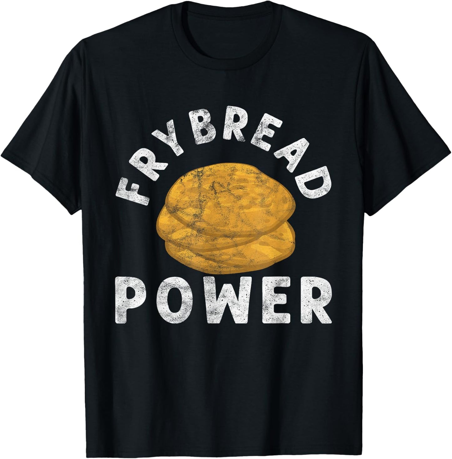vintage Frybread Power Gift Native American Indian Taco T-Shirt - T-Shirt | Black