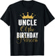 Uncle Of The Birthday Princess Girls Party T-Shirt - T-Shirt | Black