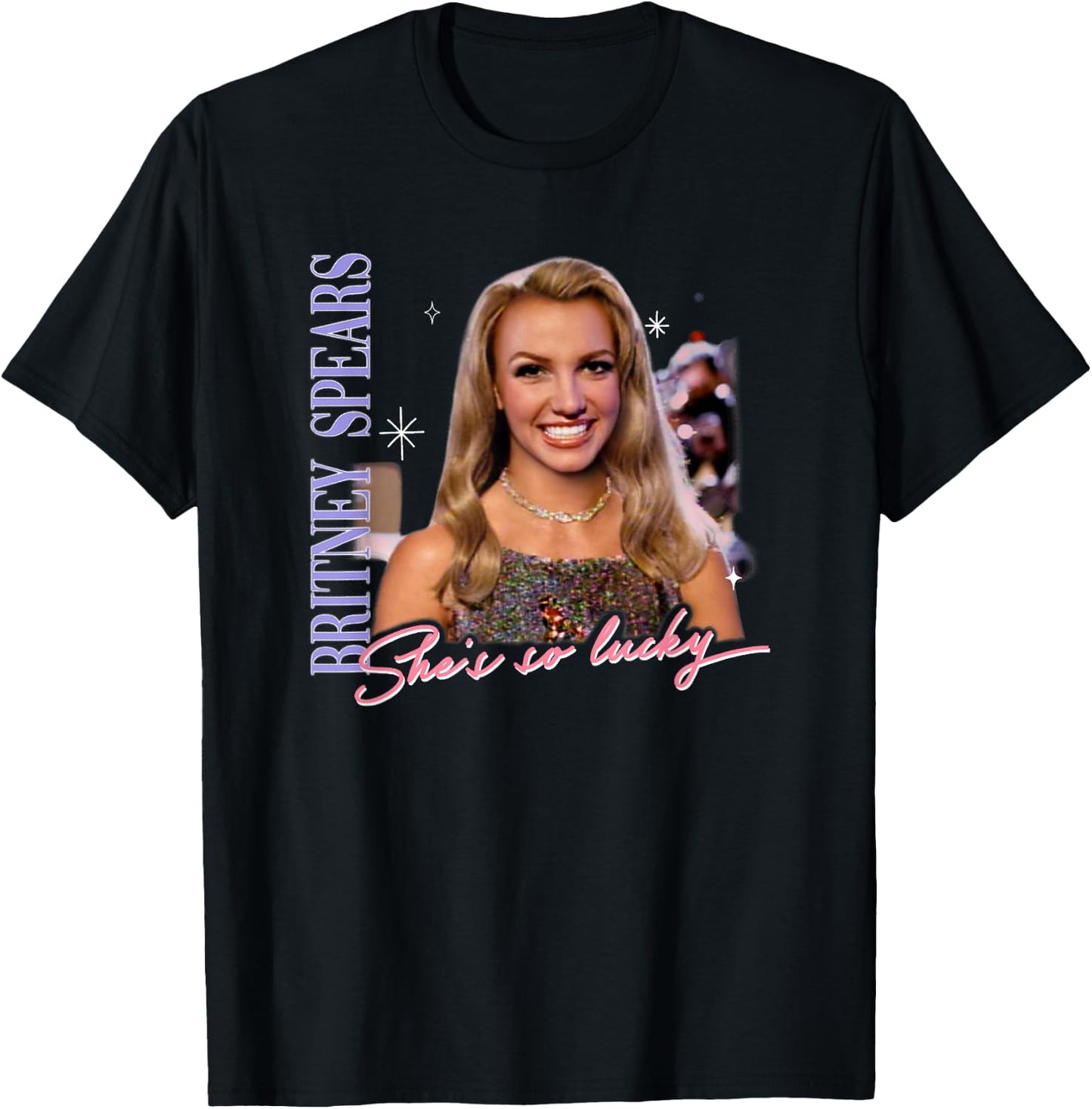 Britney Spears - She's So Lucky T-Shirt - T-Shirt | Black