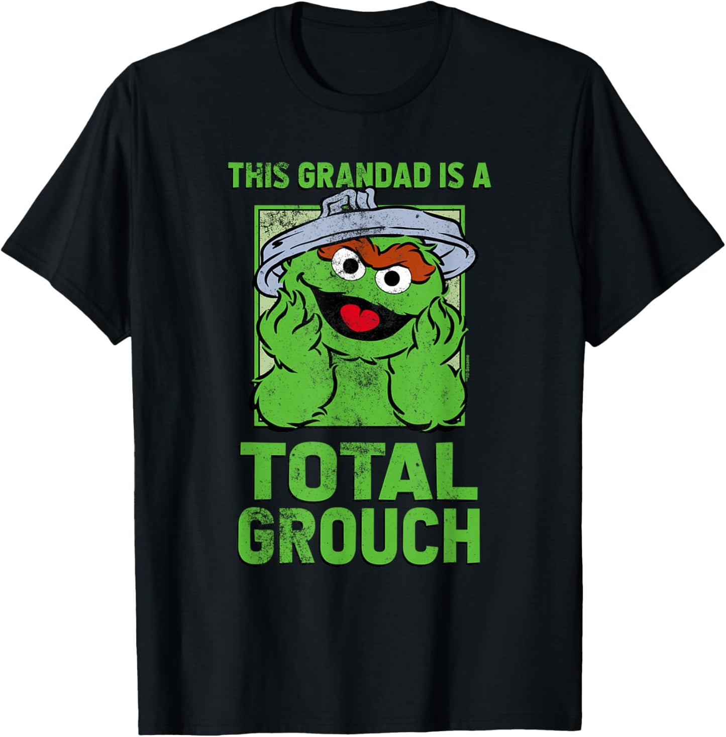 Sesame Street Fahter's Day Total Grouch Grandad T-Shirt - T-Shirt | Black