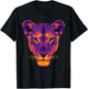 The Dark Lioness Beautiful Animal and Nature Art T-Shirt - T-Shirt | Black