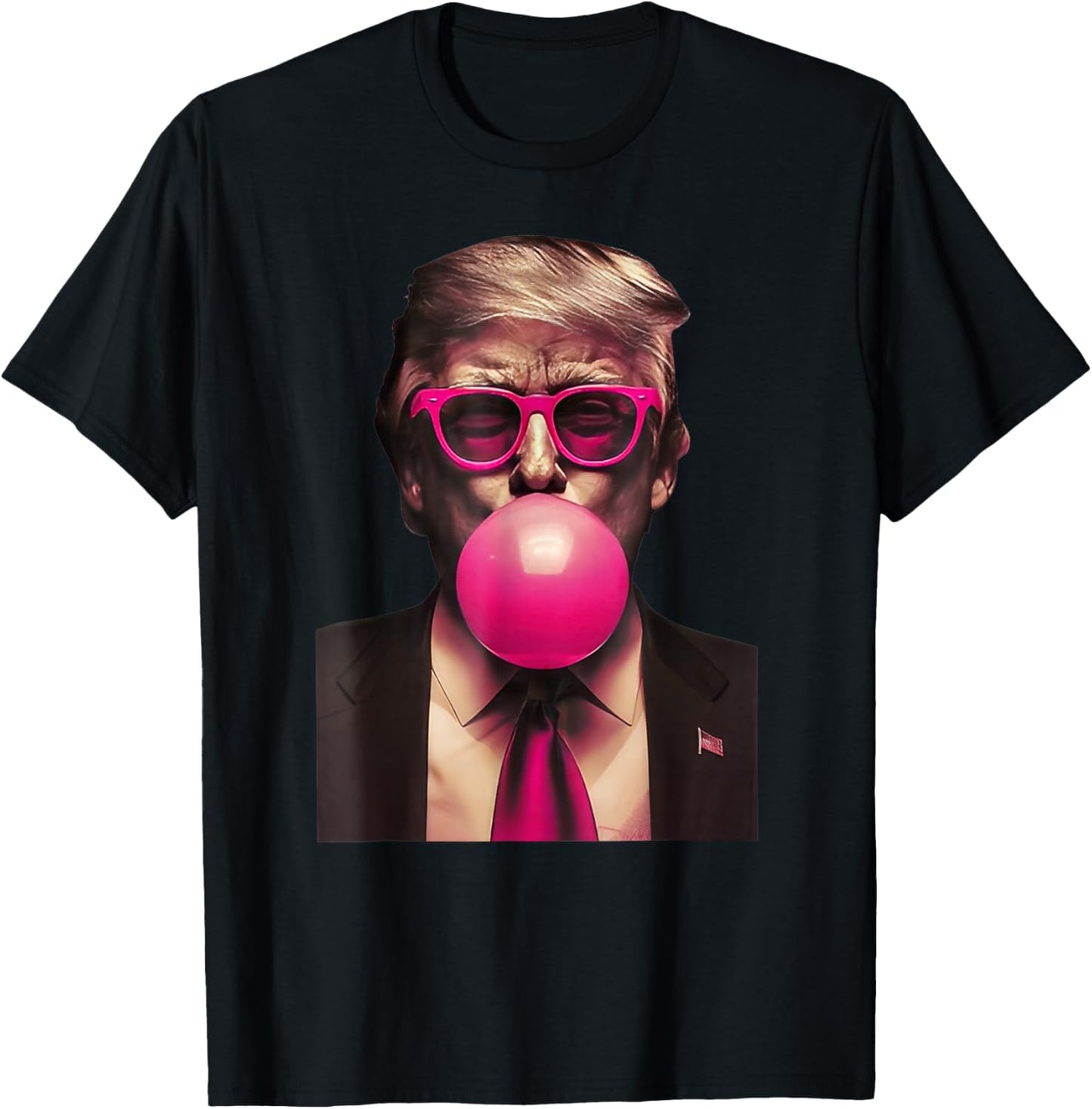 Trump Bubble Gum Funny T-Shirt - T-Shirt | Black