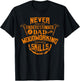 Never Underestimate A Dad With Woodworking Skills Funny Gift T-Shirt - T-Shirt | Black