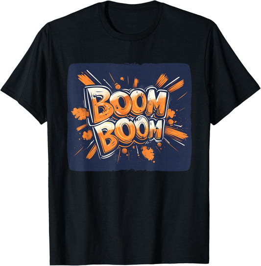 Awesome Boom Boom Costume T-Shirt - T-Shirt | Black
