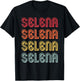 Selena Gift Name Personalized Retro Vintage 80s 90s Birthday T-Shirt - T-Shirt | Black