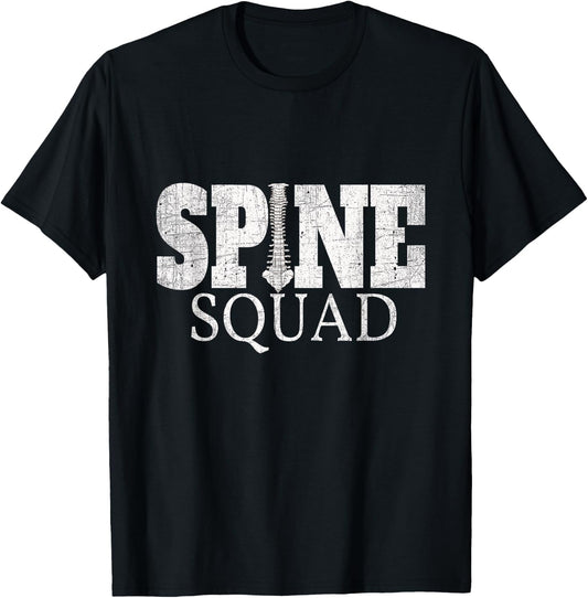 Spine Squad Chiropractor & Orthopedist Funny T-Shirt - T-Shirt | Black
