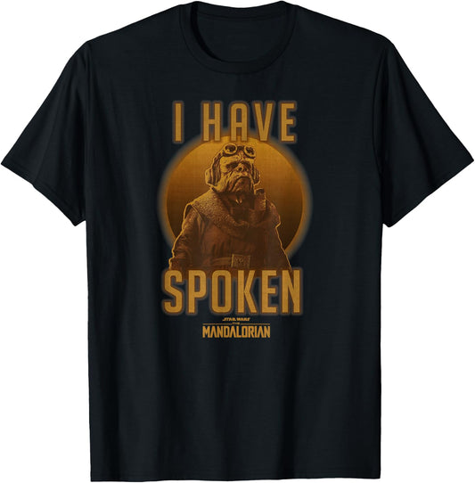Star Wars The Mandalorian Kuiil I Have Spoken Circle T-Shirt - T-Shirt | Black