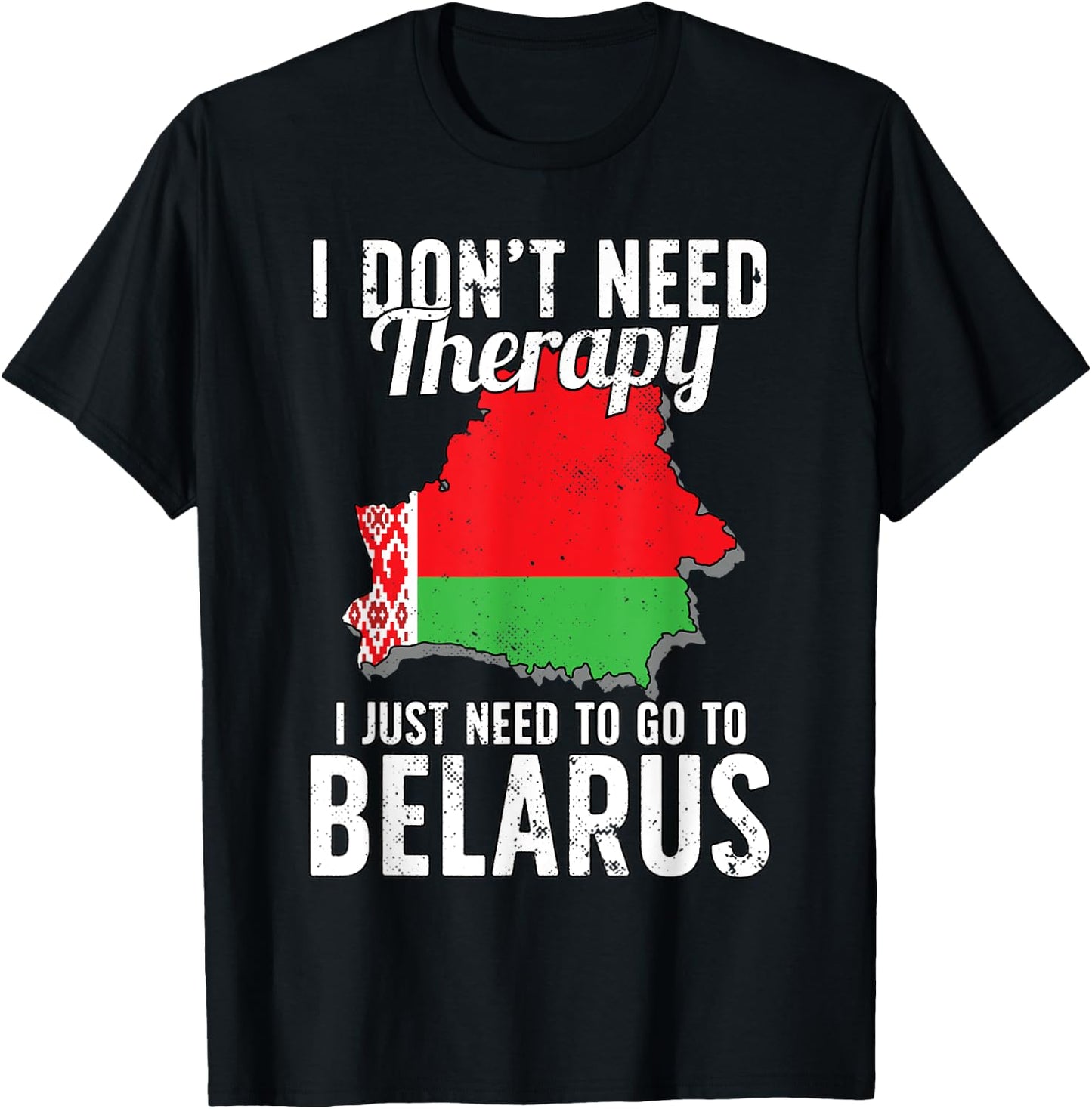 Belarus Flag I Belarus Flag I Vacation Gift I Belarus T-Shirt - T-Shirt | Black