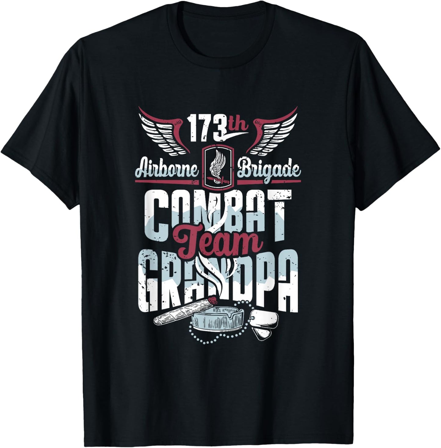 173rd Airborne Brigade Combat Team Grandpa T-Shirt - T-Shirt | Black