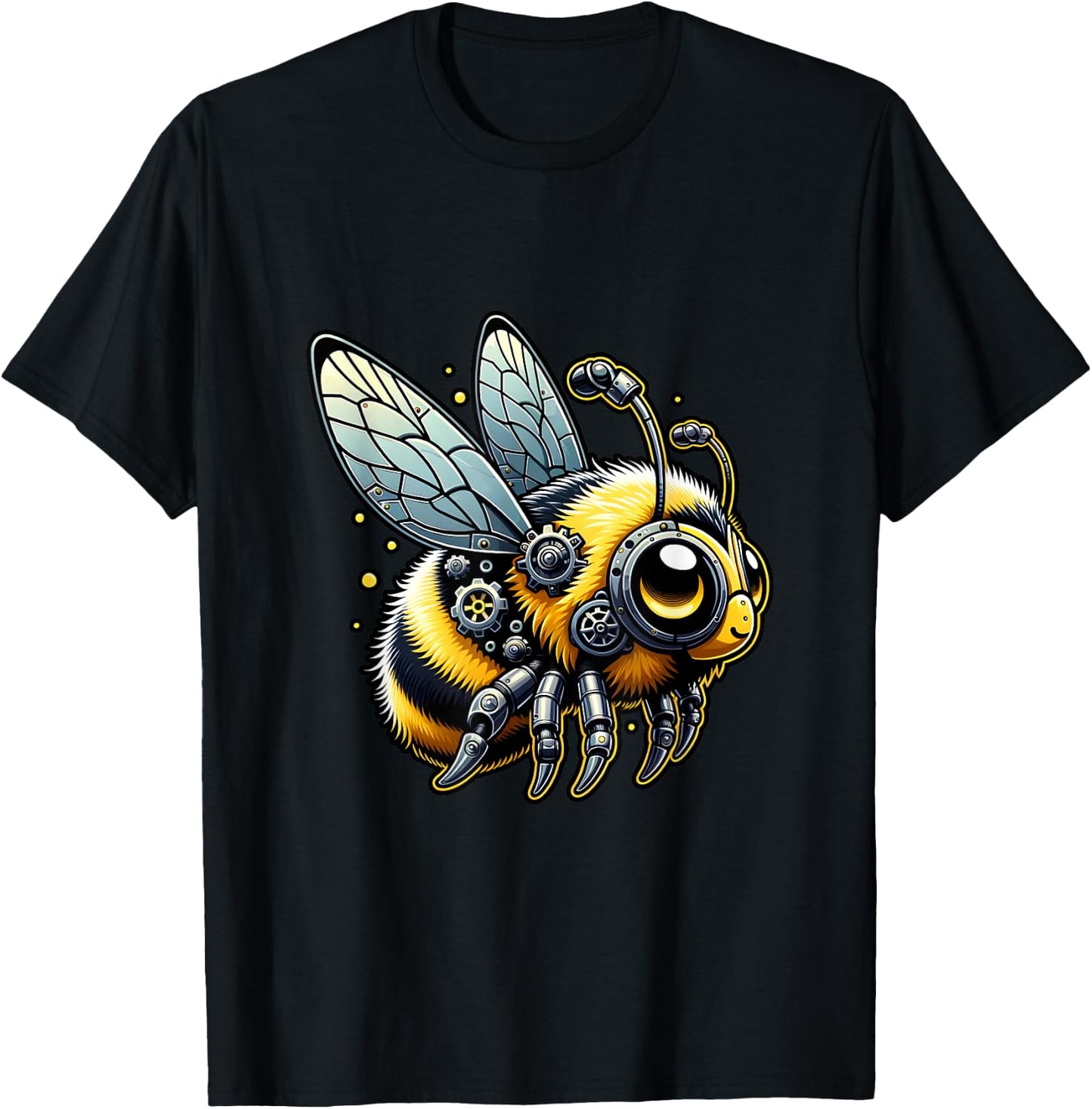 Bee Robots Robotics Engineering Technology Programmer T-Shirt - T-Shirt | Black