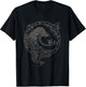 Vintage-Vikings celtic mythology dragon boat wave runes T-Shirt - T-Shirt | Black