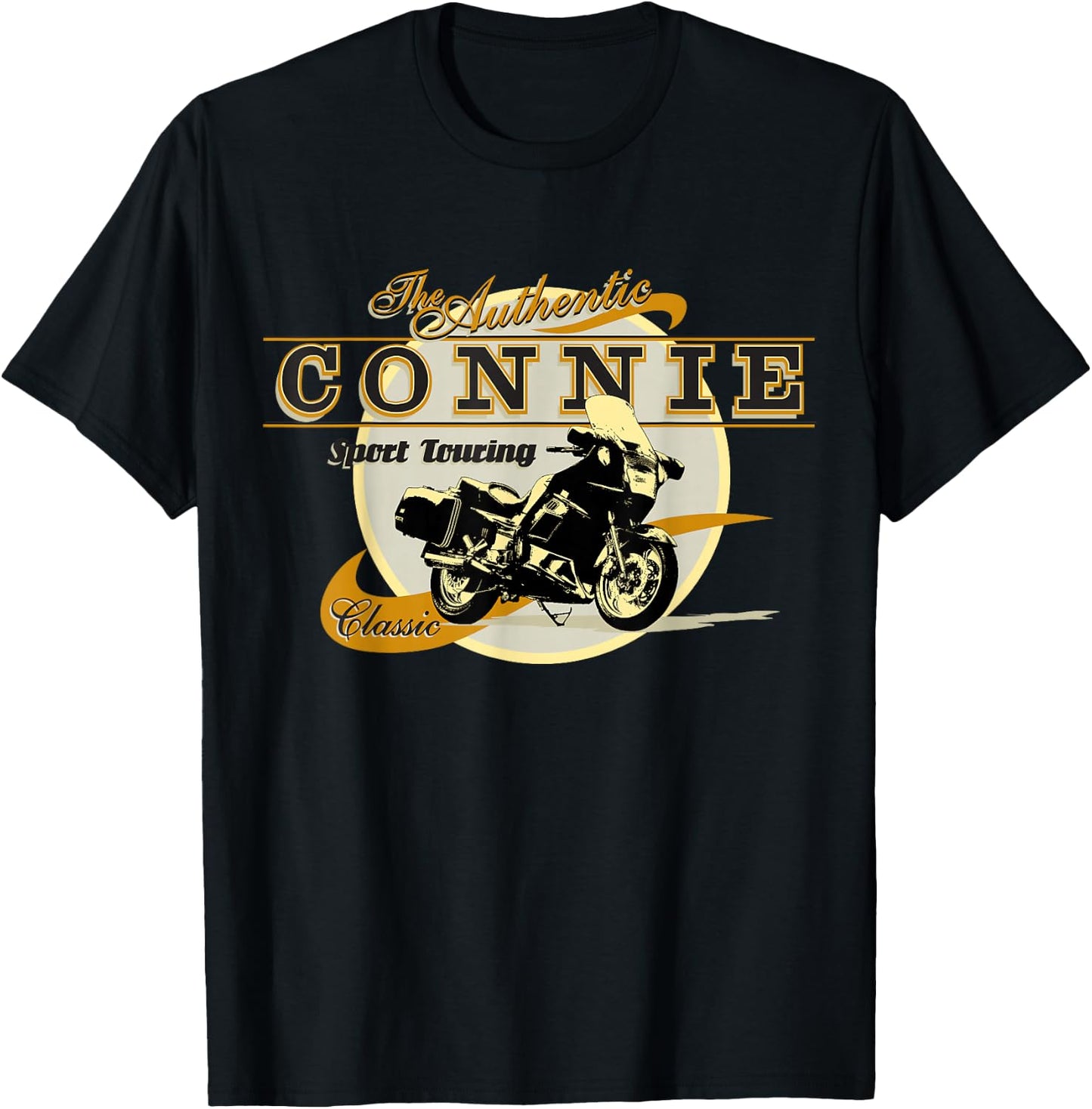Concours Authentic Connie Motorcycle Design T-Shirt - T-Shirt | Black