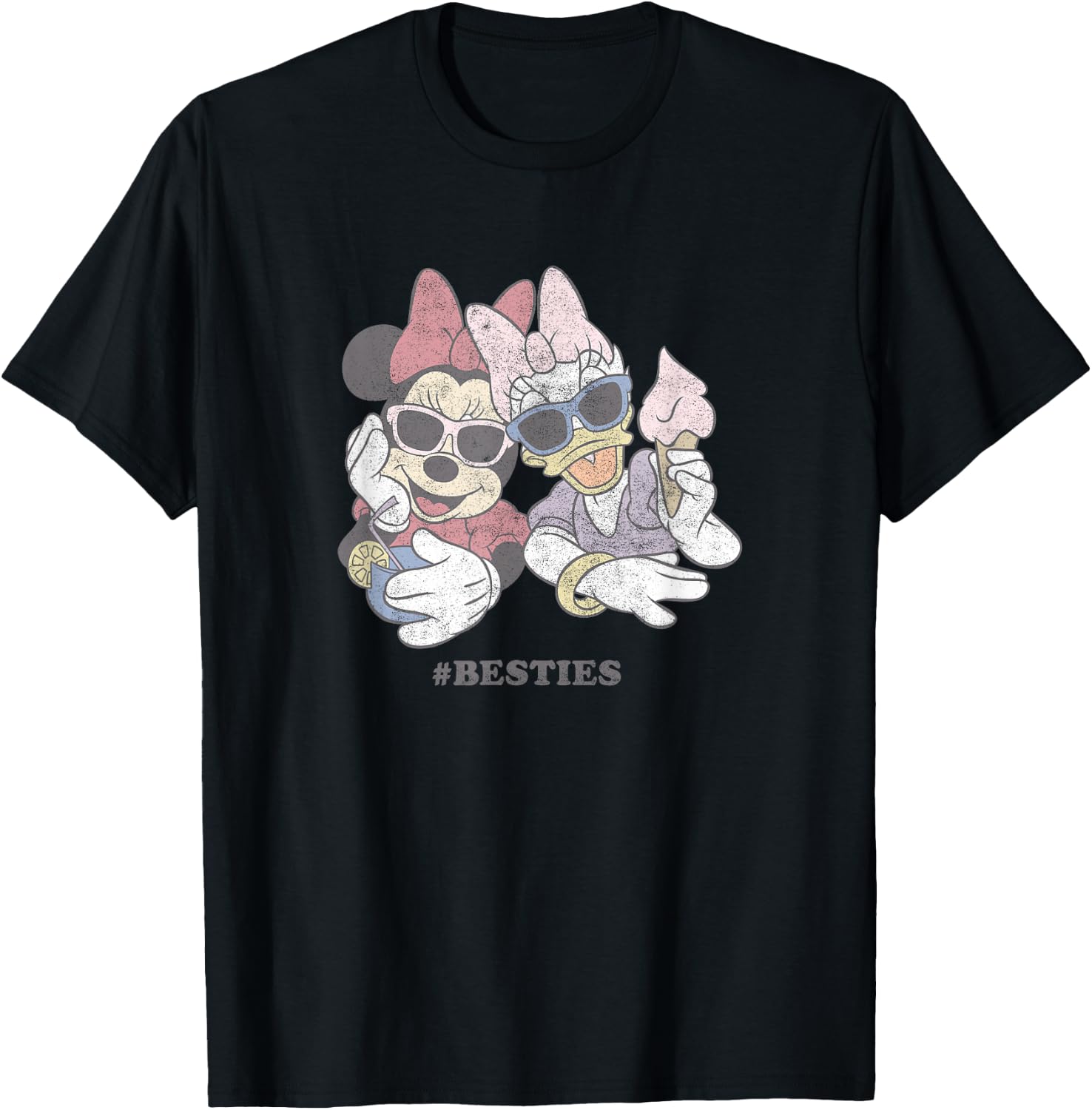 Disney Minnie & Daisy Sunglasses and Treats Besties Small T-Shirt - T-Shirt | Black