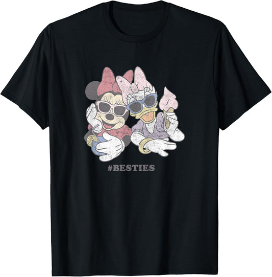 Disney Minnie & Daisy Sunglasses and Treats Besties Small T-Shirt - T-Shirt | Black
