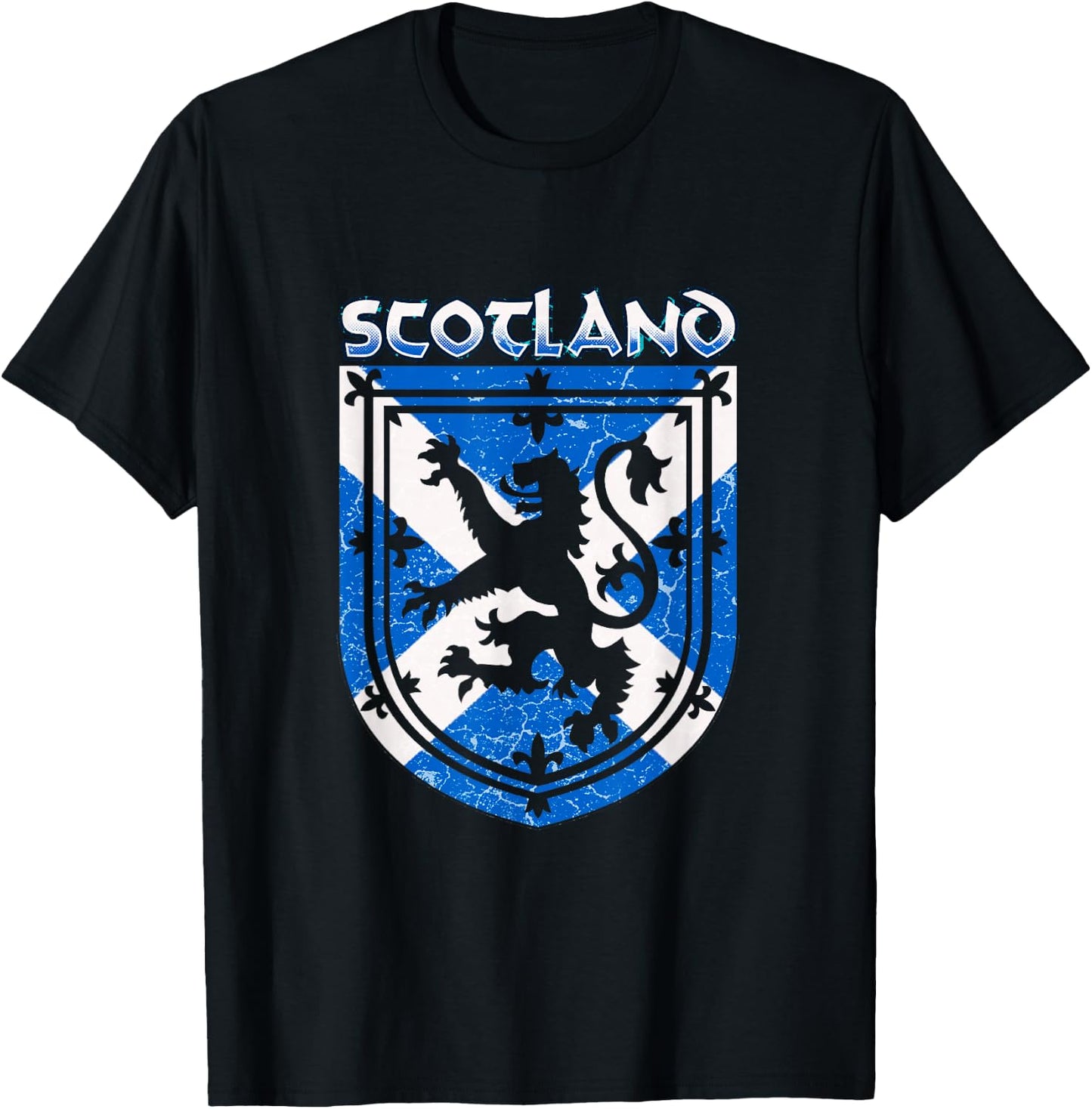 Scotland Flag Scottish Pride Proud Rampant Lion Travel Gift T-Shirt - T-Shirt | Black