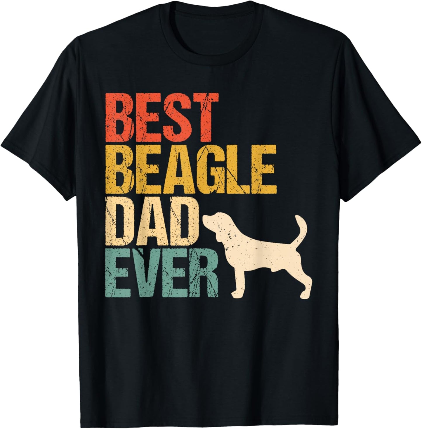 Best Beagle Dad Father's Day For Beagle Lover T-Shirt - T-Shirt | Black