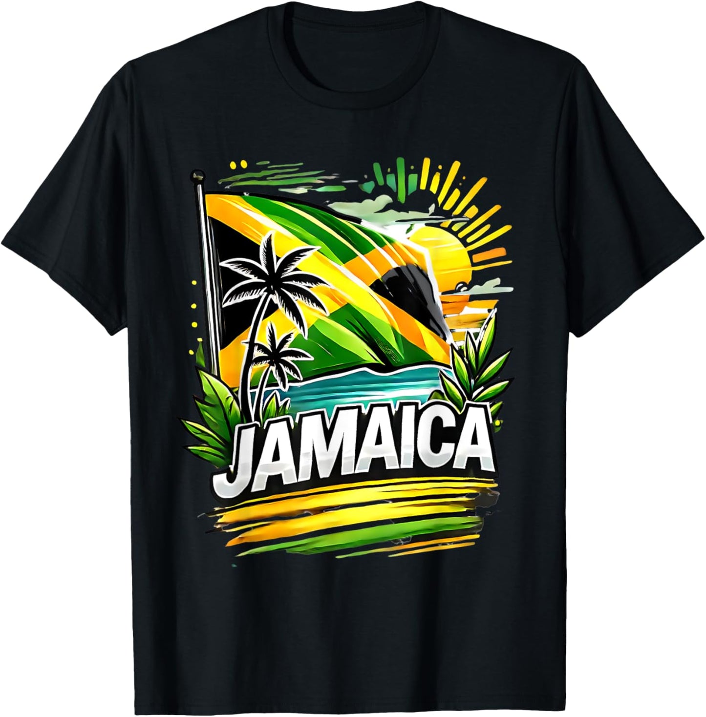 Proud Jamaican Happy Independence Day Jamaica 1962 Men Women T-Shirt - T-Shirt | Black