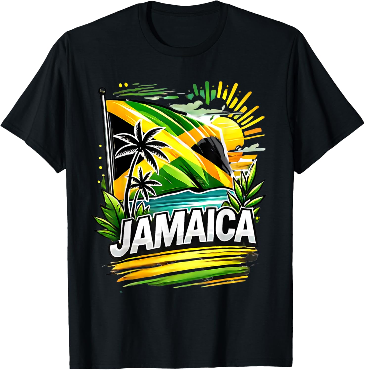 Proud Jamaican Happy Independence Day Jamaica 1962 Men Women T-Shirt - T-Shirt | Black