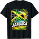 Proud Jamaican Happy Independence Day Jamaica 1962 Men Women T-Shirt - T-Shirt | Black