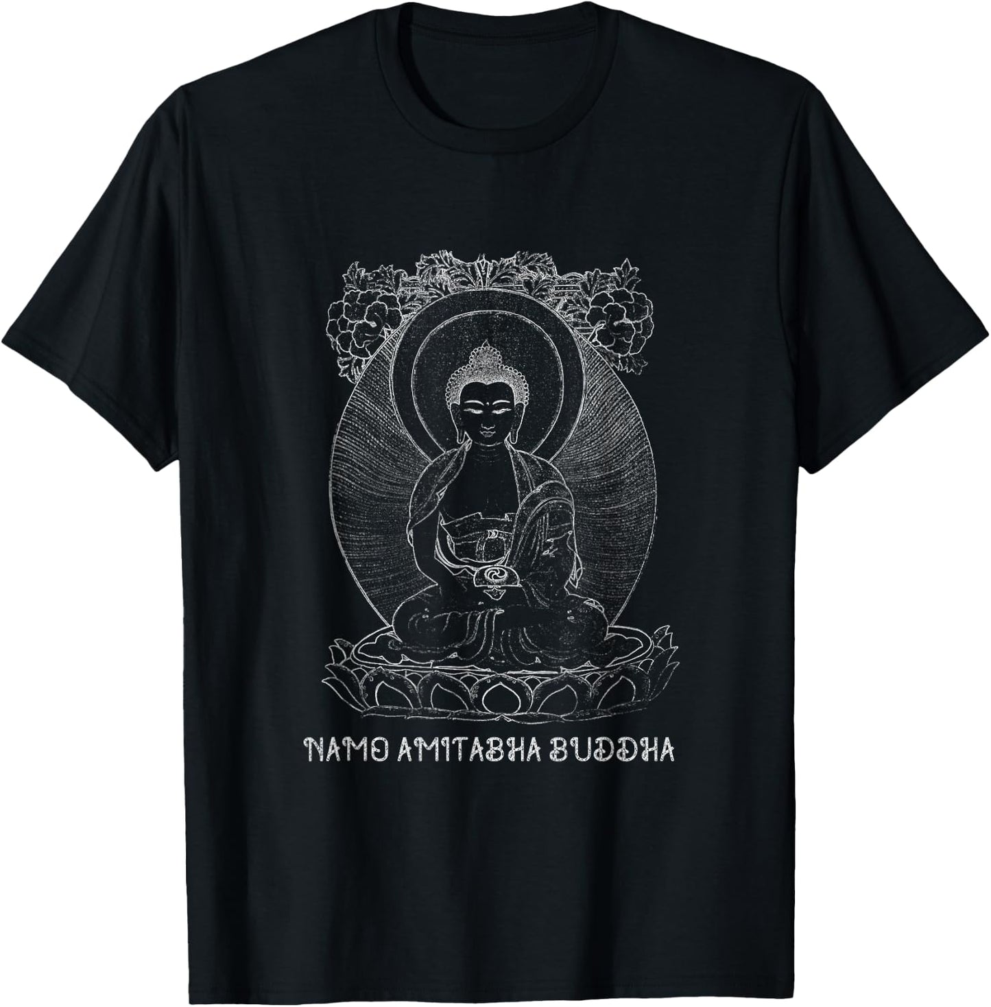 Namo Amitabha Buddha Namo Amituofo Pure Land Mantra T-Shirt - T-Shirt | Black