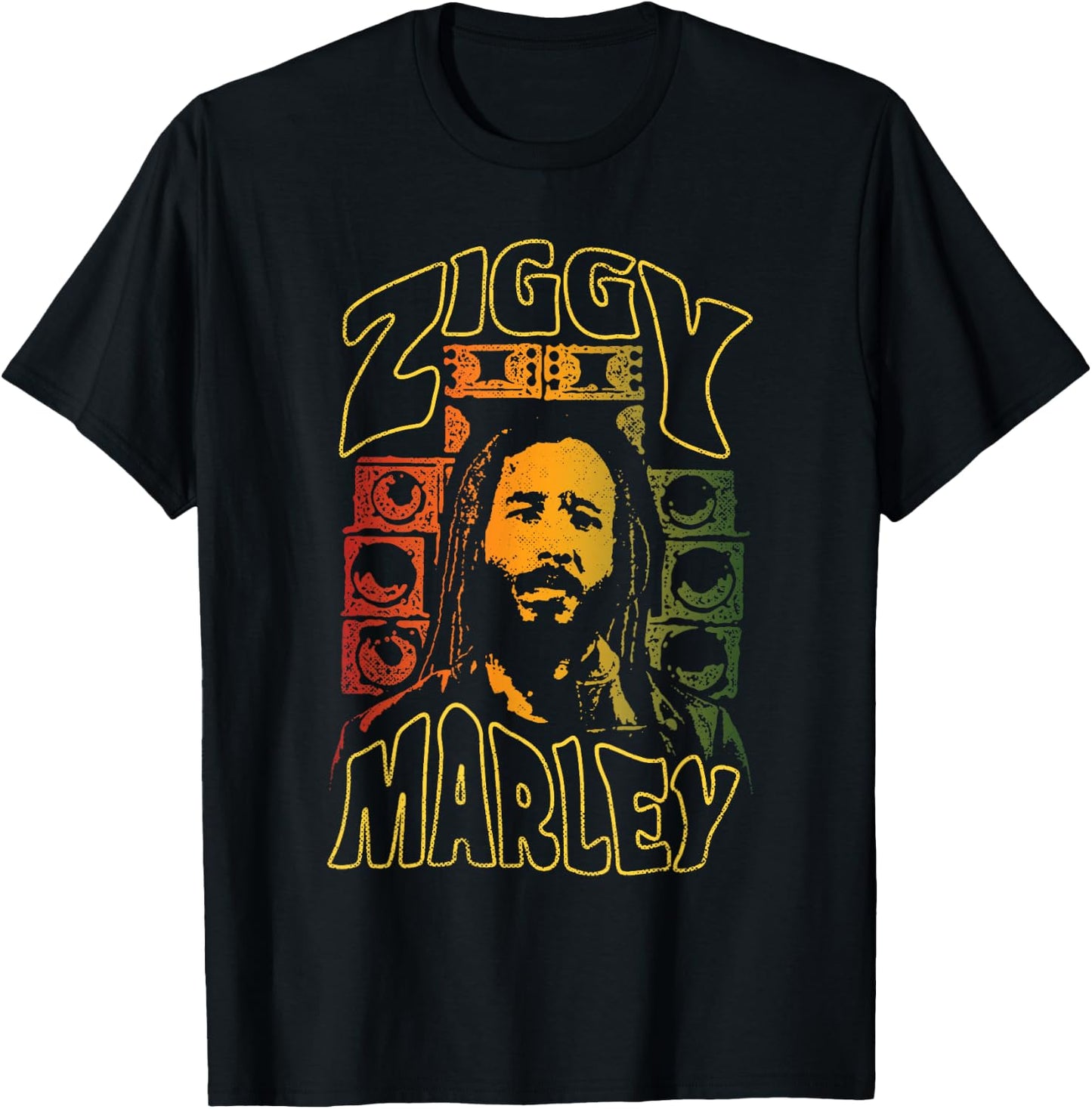 Ziggy Marley - Official Merchandise - Sound System T-Shirt - T-Shirt | Black