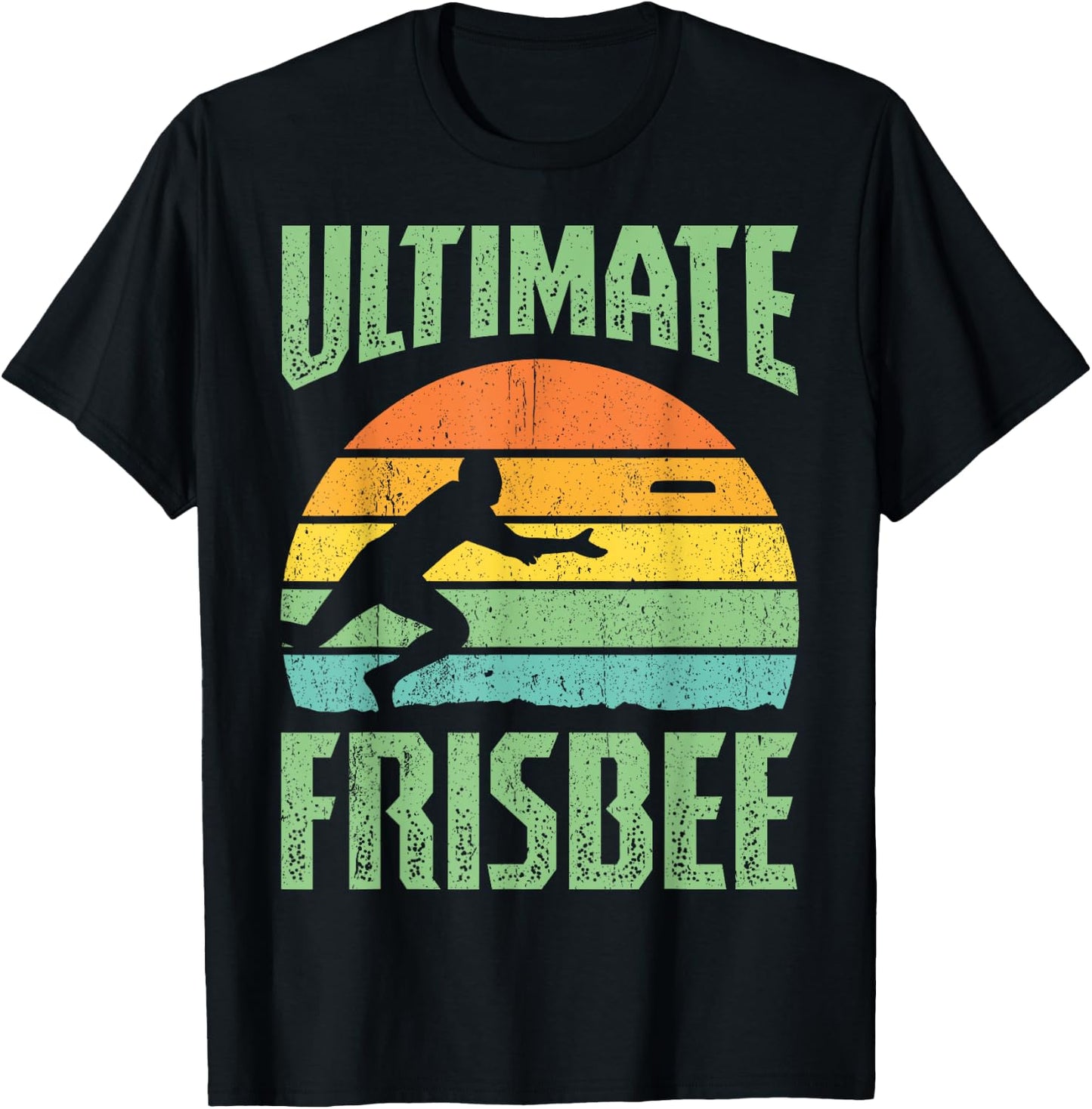 Frisbee Design Ultimate Frisbee T-Shirt - T-Shirt | Black