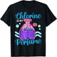 Funny Swimming Swimmer Swim Team Chlorine Is My Perfume Girl T-Shirt - T-Shirt | Black