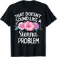 SIENNA Personalized Cute Flower Girls SIENNA Name T-Shirt - T-Shirt | Black