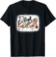 T Ball Mom Leopard Mother's Day Mama Ball Bleached Funny T-Shirt - T-Shirt | Black