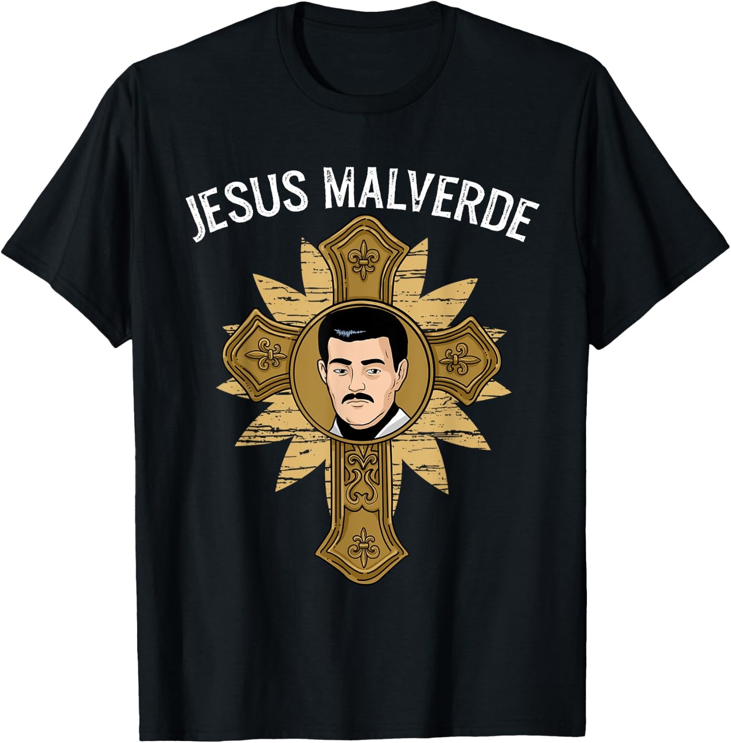 Jesus Malverde Shirt Men Women Malverde Gifts Jesus Malverde T-Shirt - T-Shirt | Black