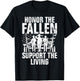 Honor the Fallen Support the Living Veteran T-Shirt - T-Shirt | Black