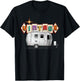 The perfect retro Airstream camping trailer . T-Shirt - T-Shirt | Black