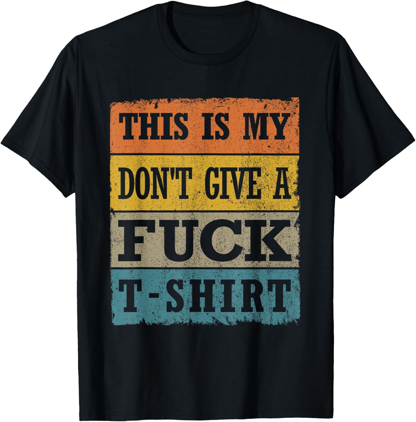 This Is My Don't Give A Fuck- Retro Bad Attitude T-Shirt - T-Shirt | Black