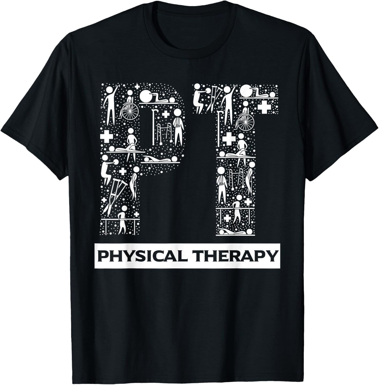 Physical Therapy Gait Training Physiotherapy Therapist Gift T-Shirt - T-Shirt | Black