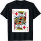 King of Diamonds Playing Card Poker T-Shirt - T-Shirt | Black