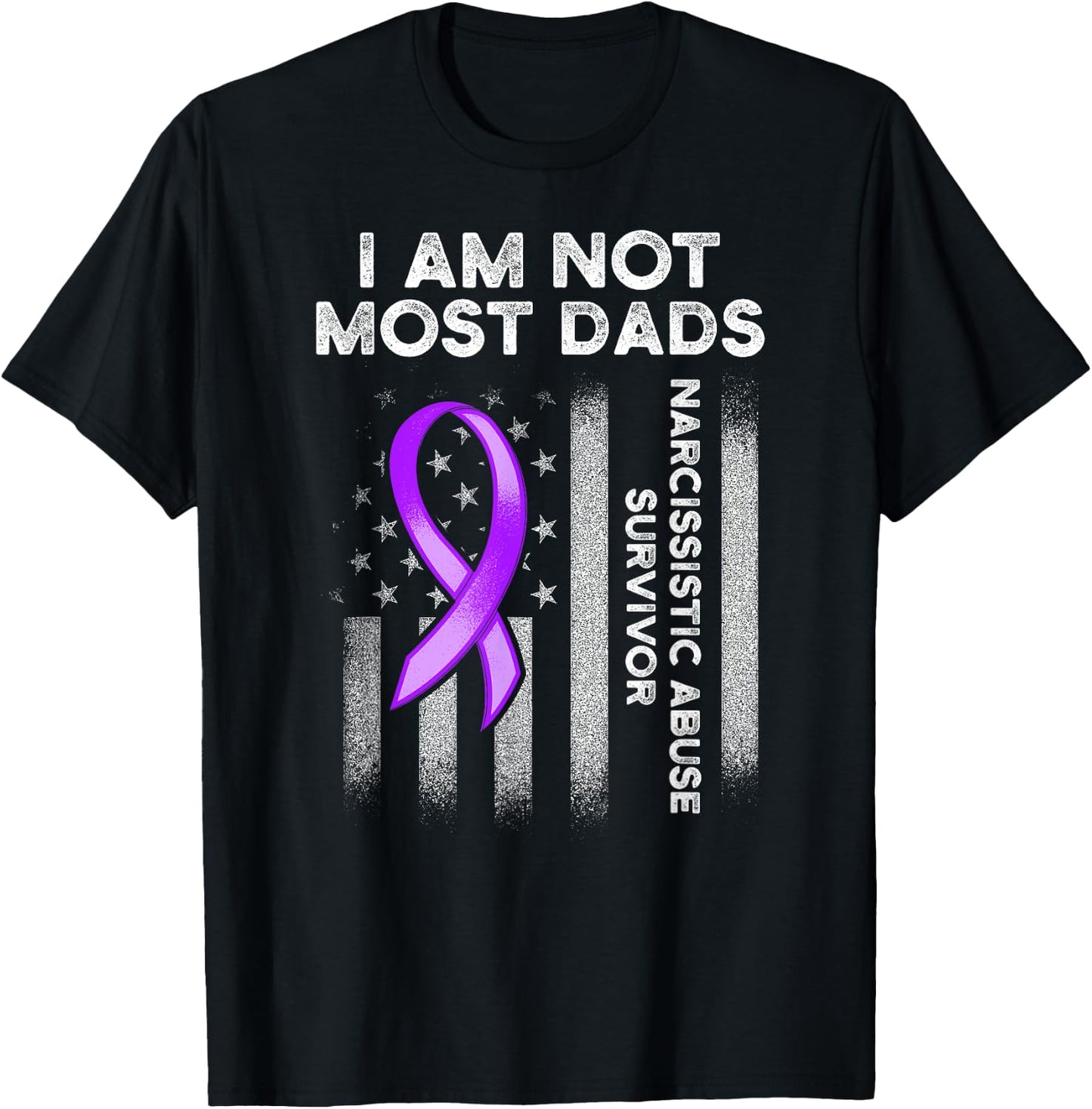 World Narcissistic Abuse Awareness Most Dads Survivor T-Shirt - T-Shirt | Black