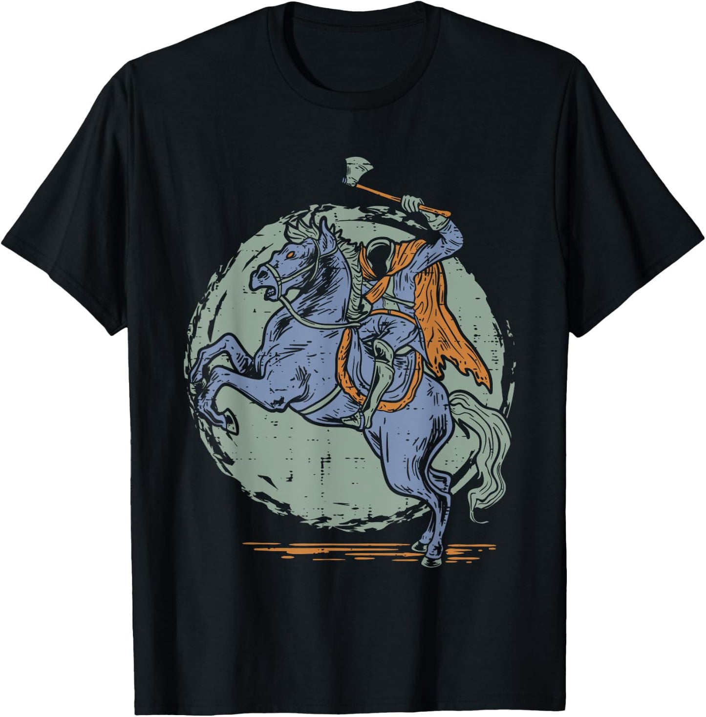 Halloween Headless Horseman T-Shirt - T-Shirt | Black