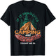 If It Involves Camping And Bacon Count Me In Funny Camping T-Shirt - T-Shirt | Black