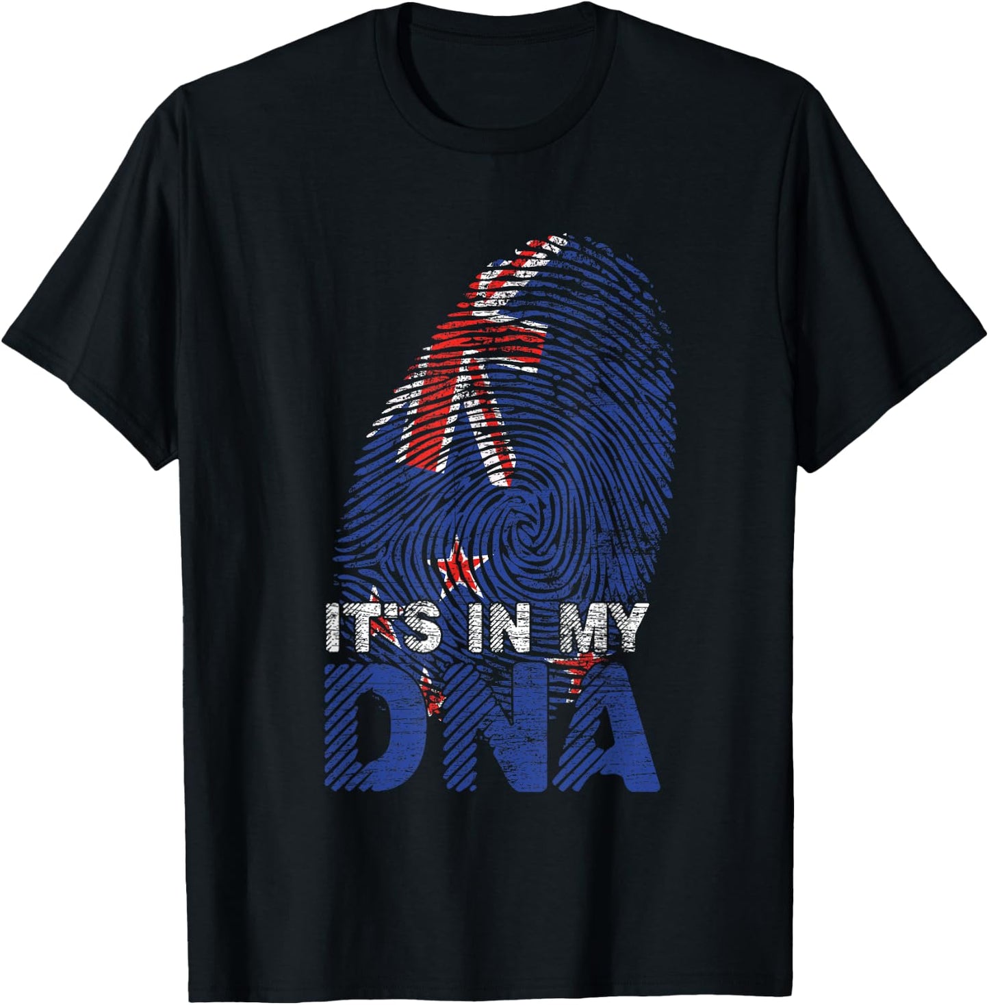 New Zealand Flag Gift Kiwi New Zealand T-Shirt - T-Shirt | Black