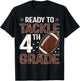Ready To Tackle Fourth Grade First Day Of 4th Grade Boys T-Shirt - T-Shirt | Black
