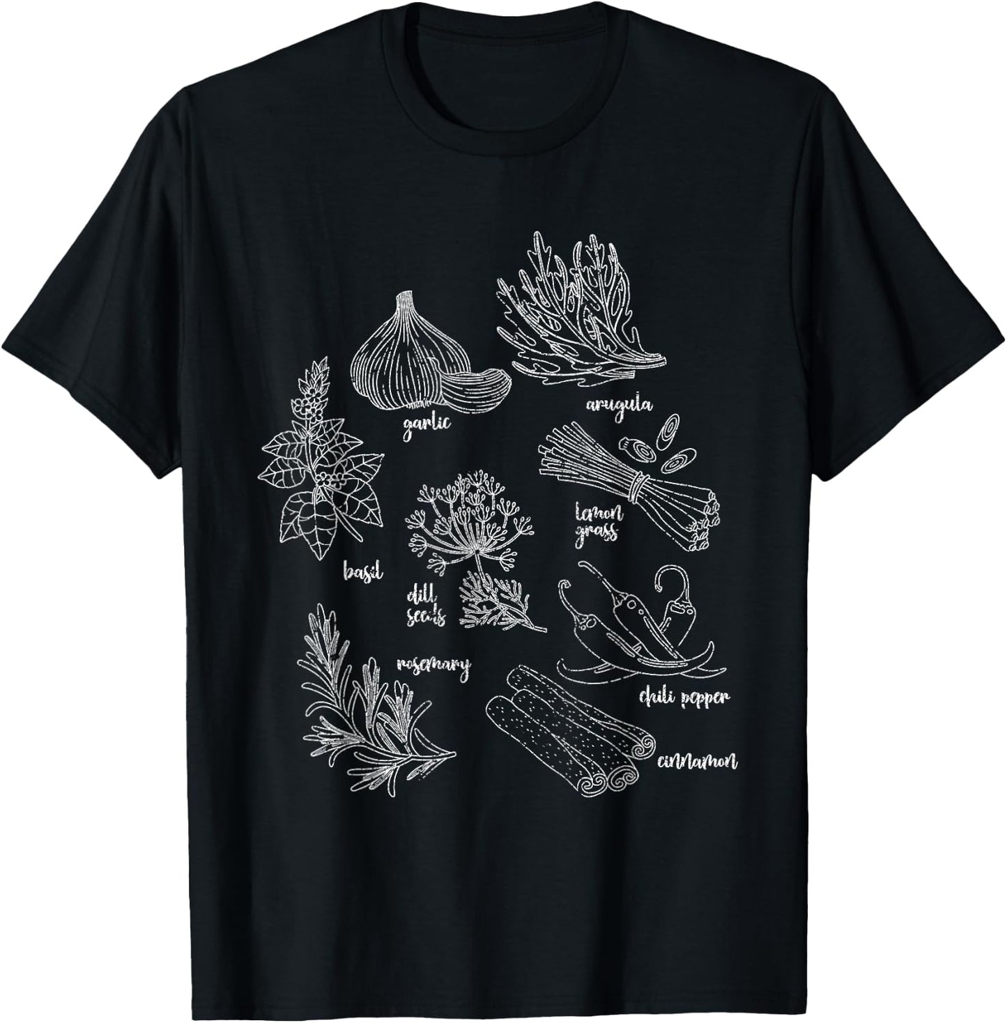 Herbs Garden Gift Gardener T-Shirt - T-Shirt | Black