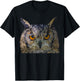 Owl polygon style T-Shirt - T-Shirt | Black