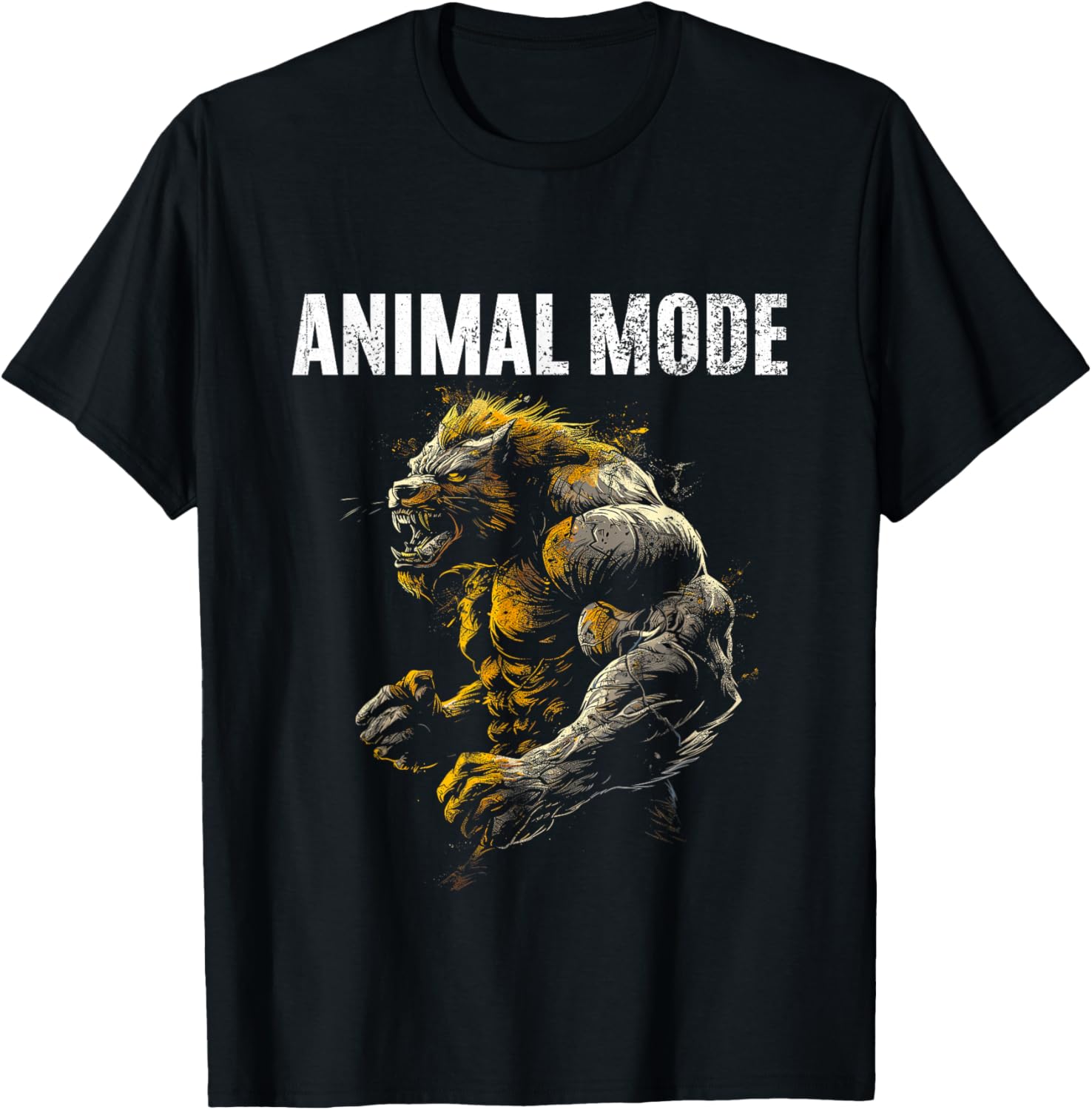 Gym Workout Bodybuilding Monster T-Shirt - T-Shirt | Black