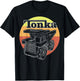 Tonka Retro Sunset Stripe Vintage Truck Logo T-Shirt - T-Shirt | Black
