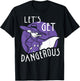 Disney Darkwing Duck Let's Get Dangerous Retro Circle Pose T-Shirt - T-Shirt | Black