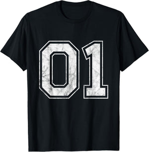 Number 01 T-Shirt - T-Shirt | Black
