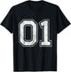 Number 01 T-Shirt - T-Shirt | Black