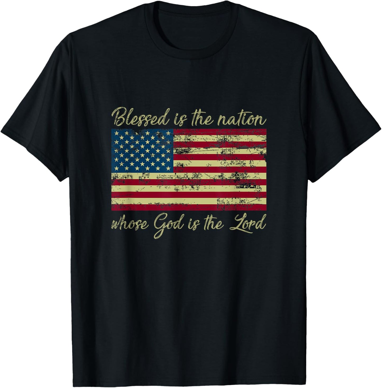 Patriotic Christian Devotee Christianity Gift Bible Prayer T-Shirt - T-Shirt | Black
