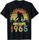 Awesome Since 1965 59th Birthday Gifts Bigfoot Born in 1965 T-Shirt - T-Shirt | Black