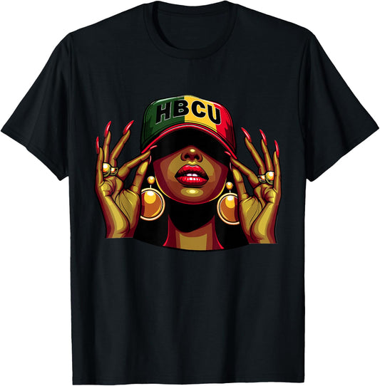 Beautiful Black HBCU T-Shirt - T-Shirt | Black